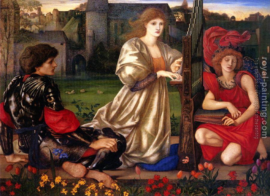 Sir Edward Coley Burne-Jones : Le Chant d-Amour, Song of Love